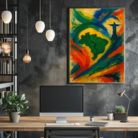Vibrant Brazil Poster
