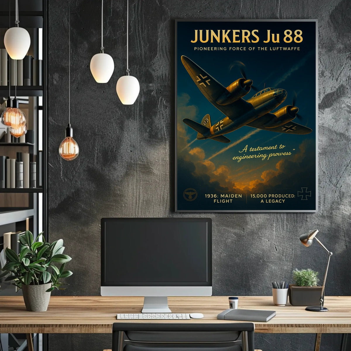 Junkers Ju 88 Pioneering Force of the Luftwaffe Poster