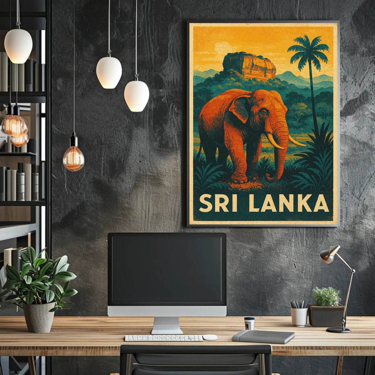 Sri Lanka Wildlife Poster