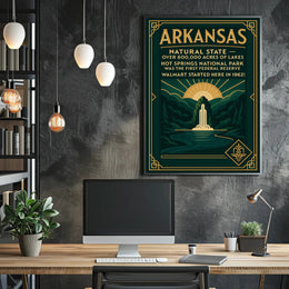 Arkansas The Natural State Poster