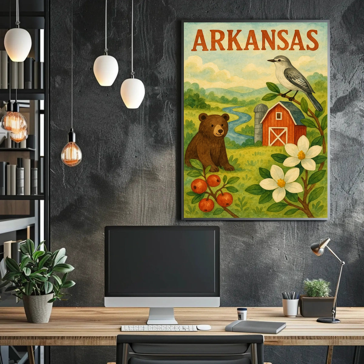 Arkansas Nature Scene Poster