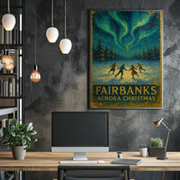 Fairbanks Aurora Christmas Poster