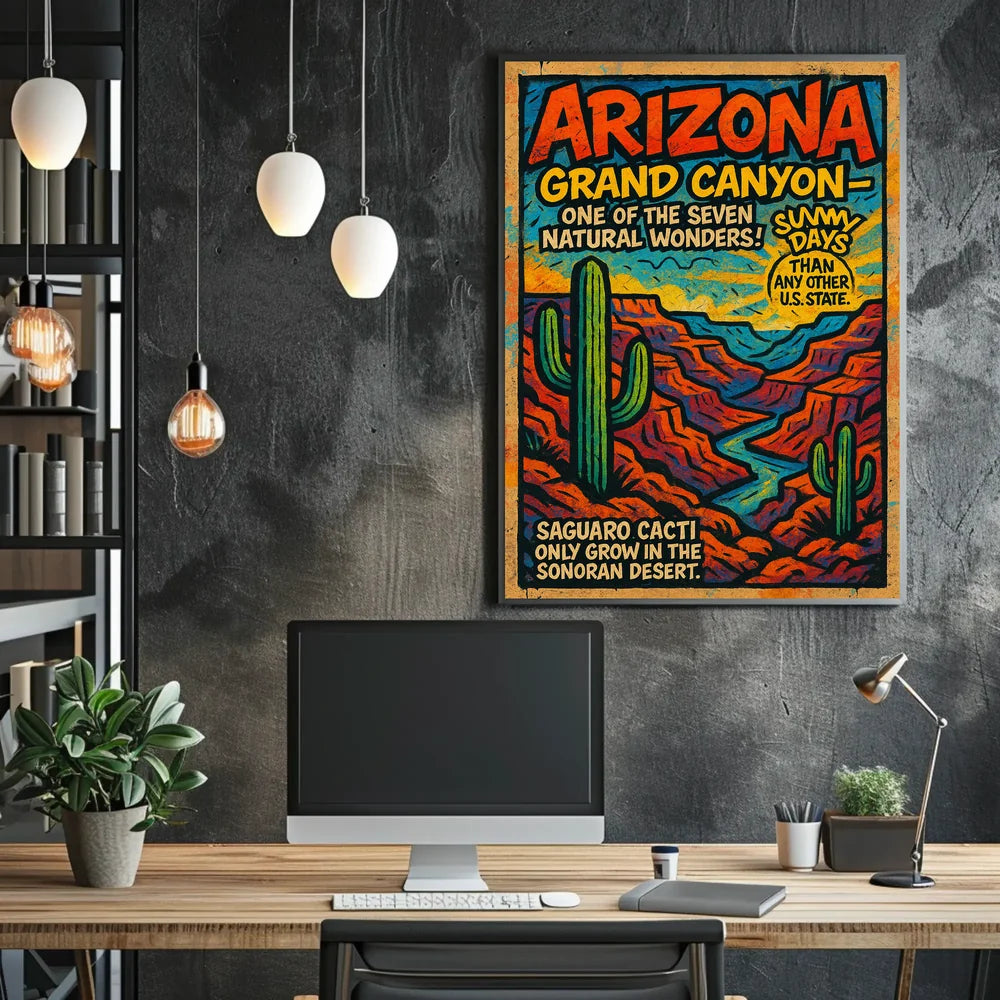 Grand Canyon Natural Wonders Travel Poster