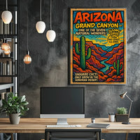 Grand Canyon Natural Wonders Travel Poster