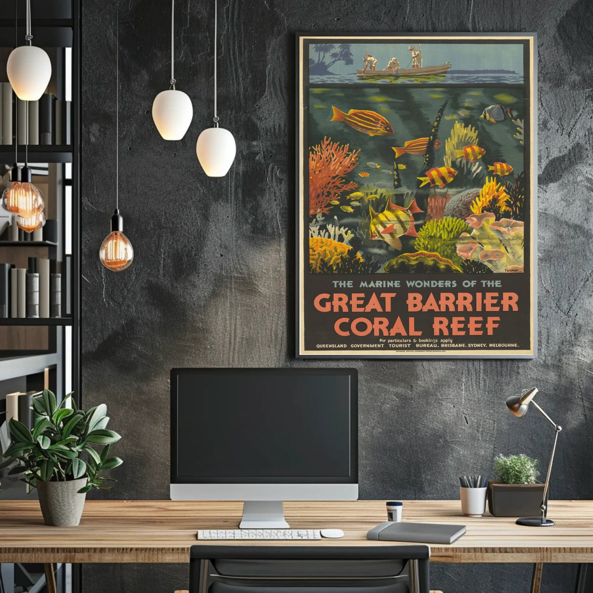 The Marine Wonders Of The Great Barrier Poster