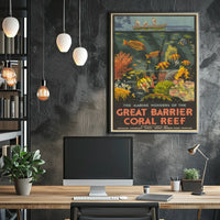 The Marine Wonders Of The Great Barrier Poster