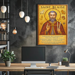 Saint Blaise Poster PosterGoat