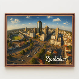 Zimbabwe Cityscape Poster