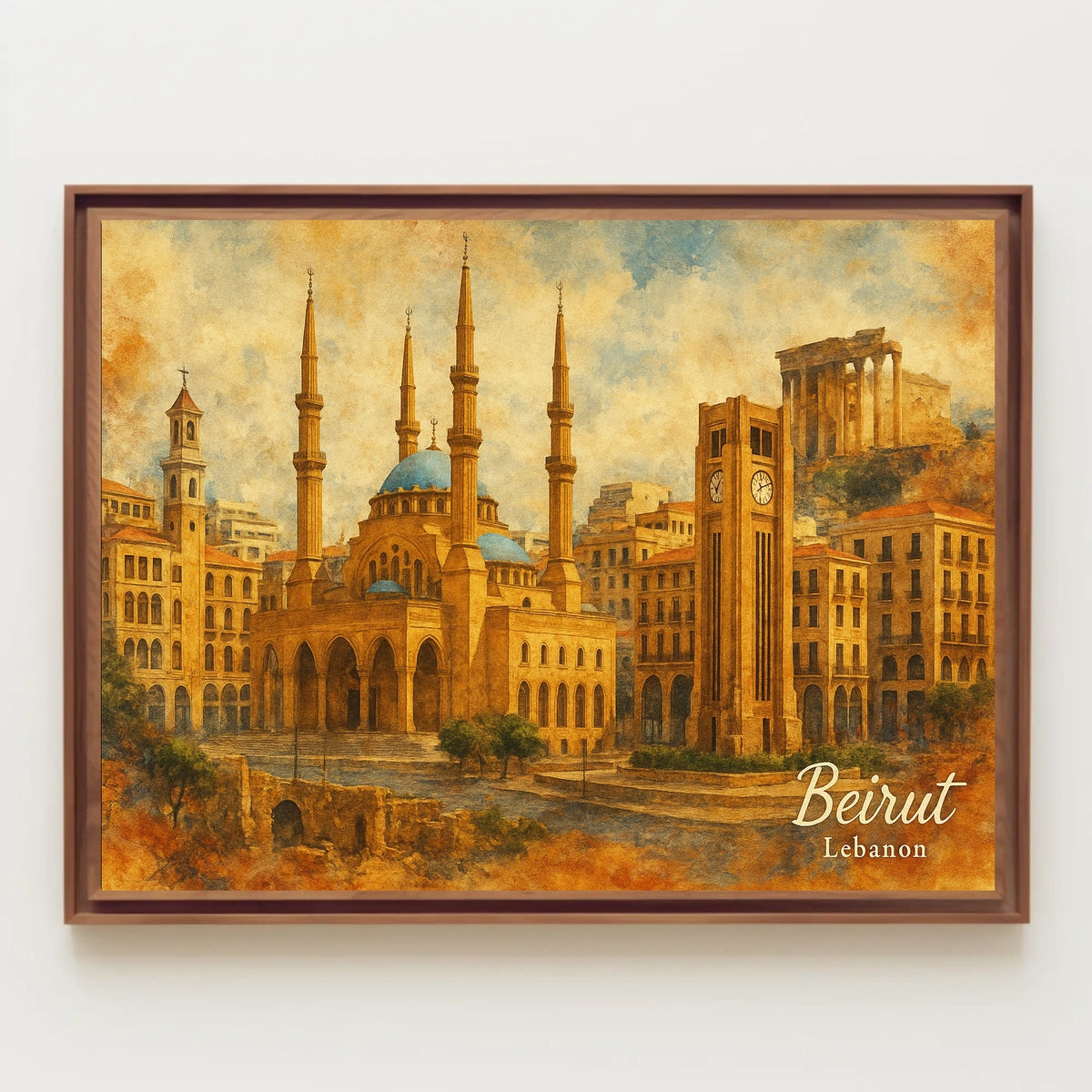 Beirut Cityscape Photography Realism Wanderlust Poster
