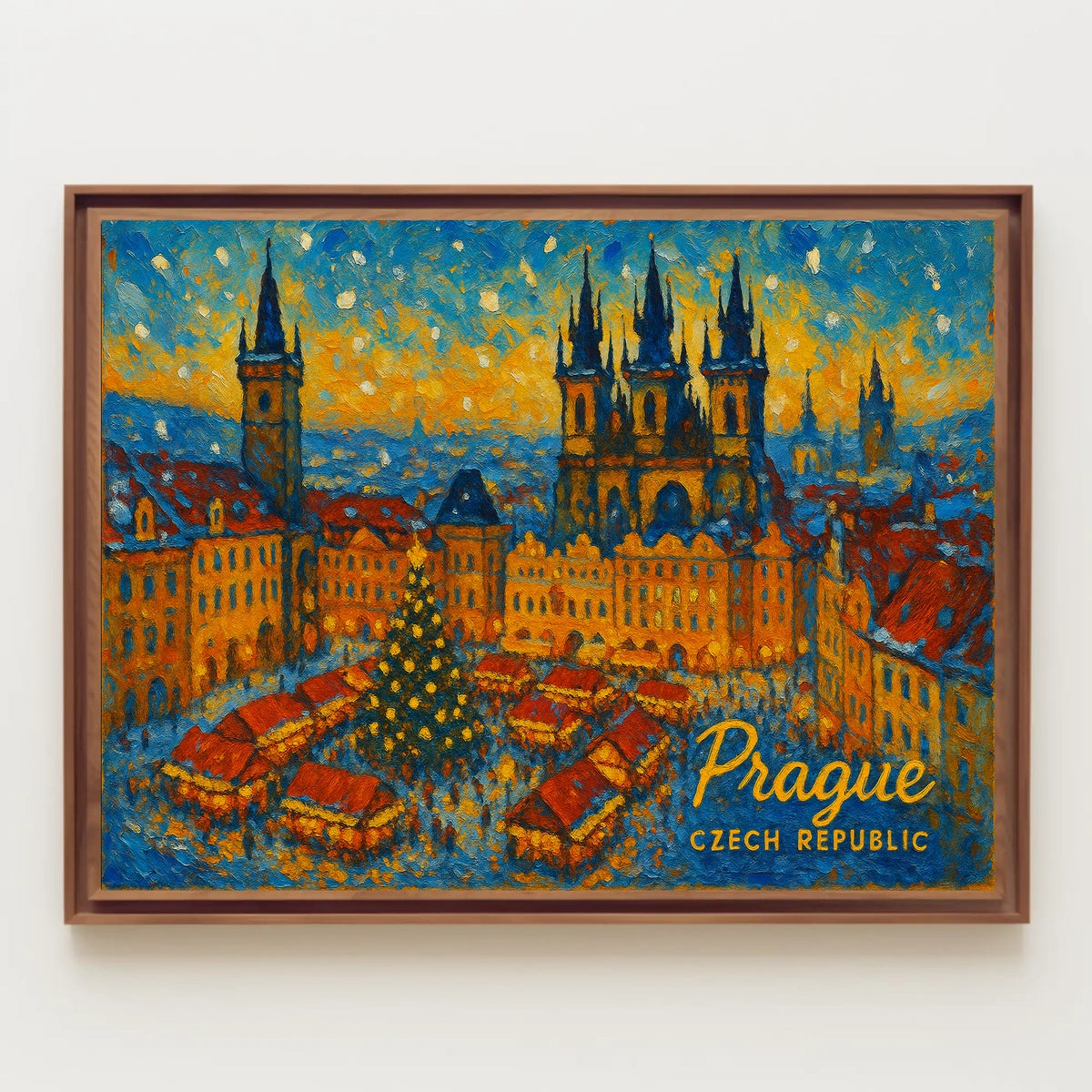 Prague Winter Market Poster