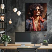 Retro Vibes A Modern Portrait Retro Poster PosterGoat