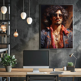 Retro Vibes A Modern Portrait Retro Poster PosterGoat