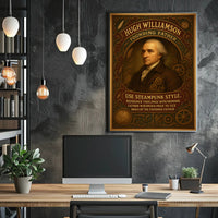 Steampunk Founding Father Historical or Presidential Poster