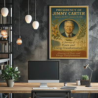 Jimmy Carter Presidency Overview Poster Wall Art Print PosterGoat