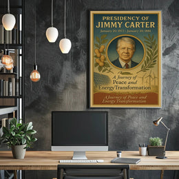 Jimmy Carter Presidency Overview Poster Wall Art Print PosterGoat