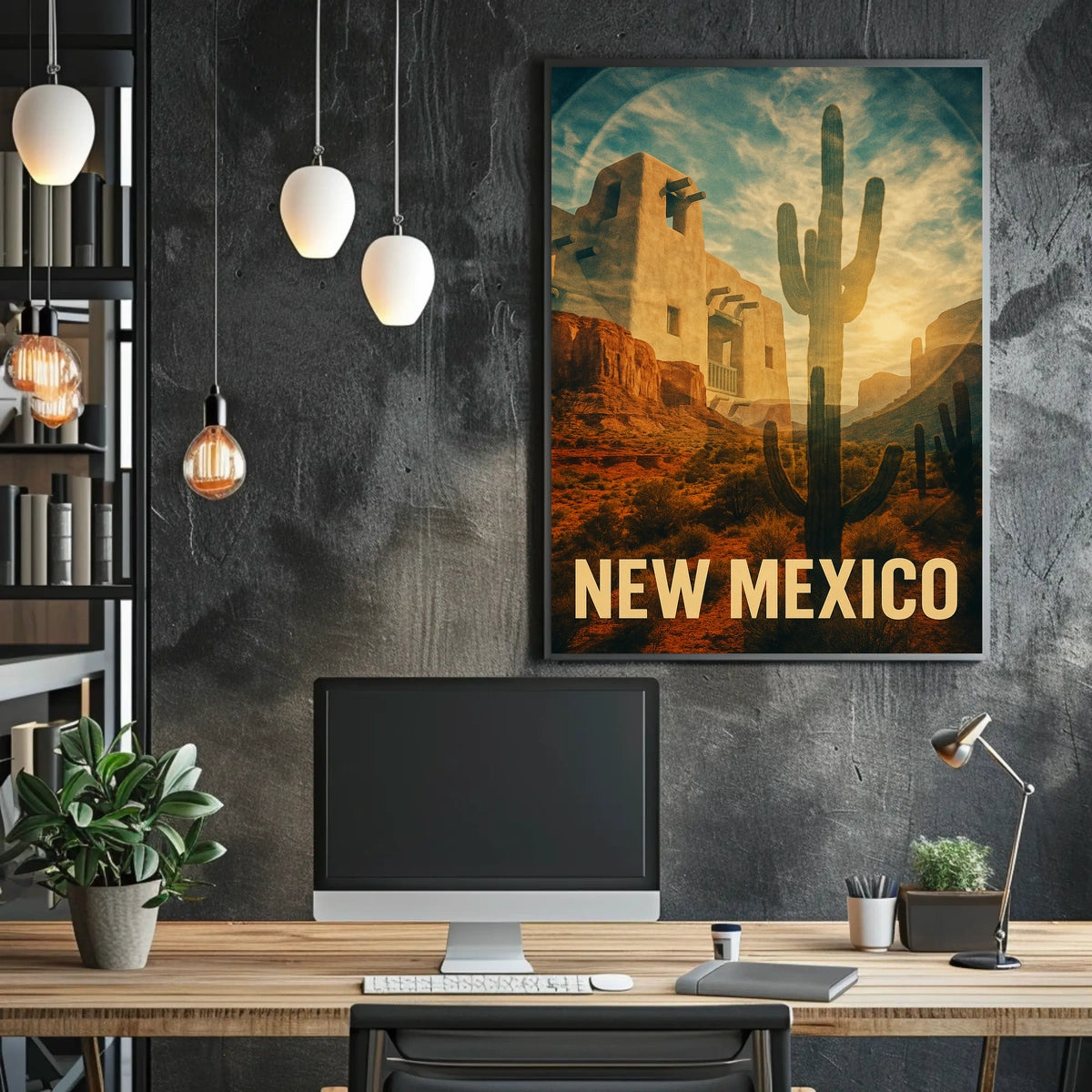New Mexico Desert Landscape Poster