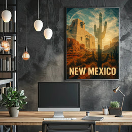 New Mexico Desert Landscape Poster