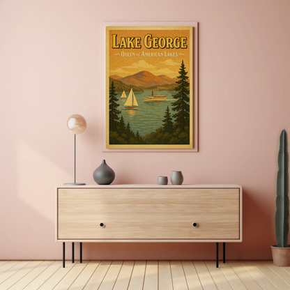 Lake George New York American Lakeside Poster