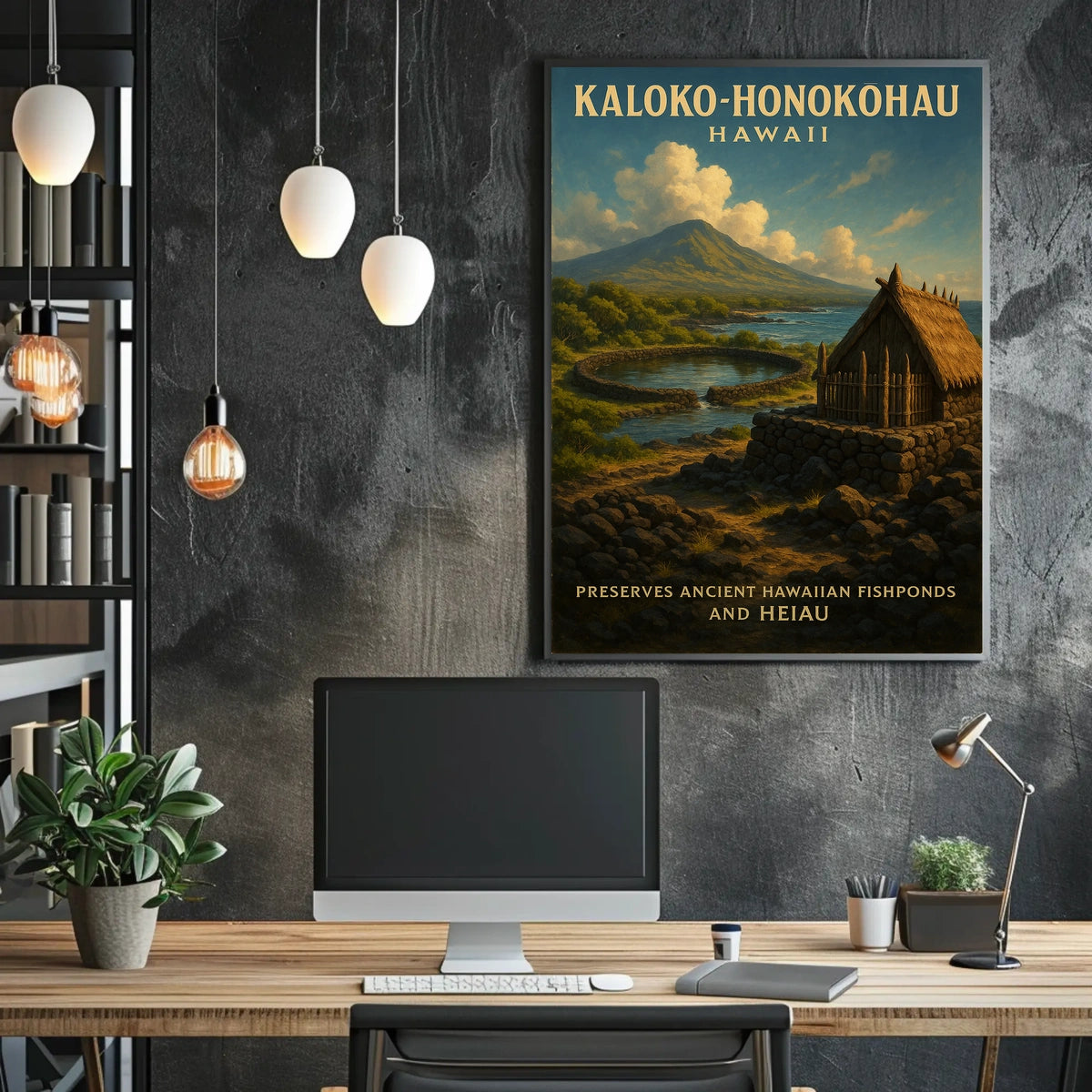 Kaloko-Honokohau Hawaiian Heritage Poster