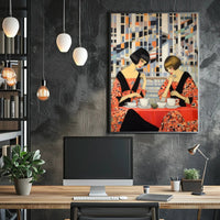 Geometric Tea Time Poster