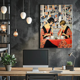 Geometric Tea Time Poster