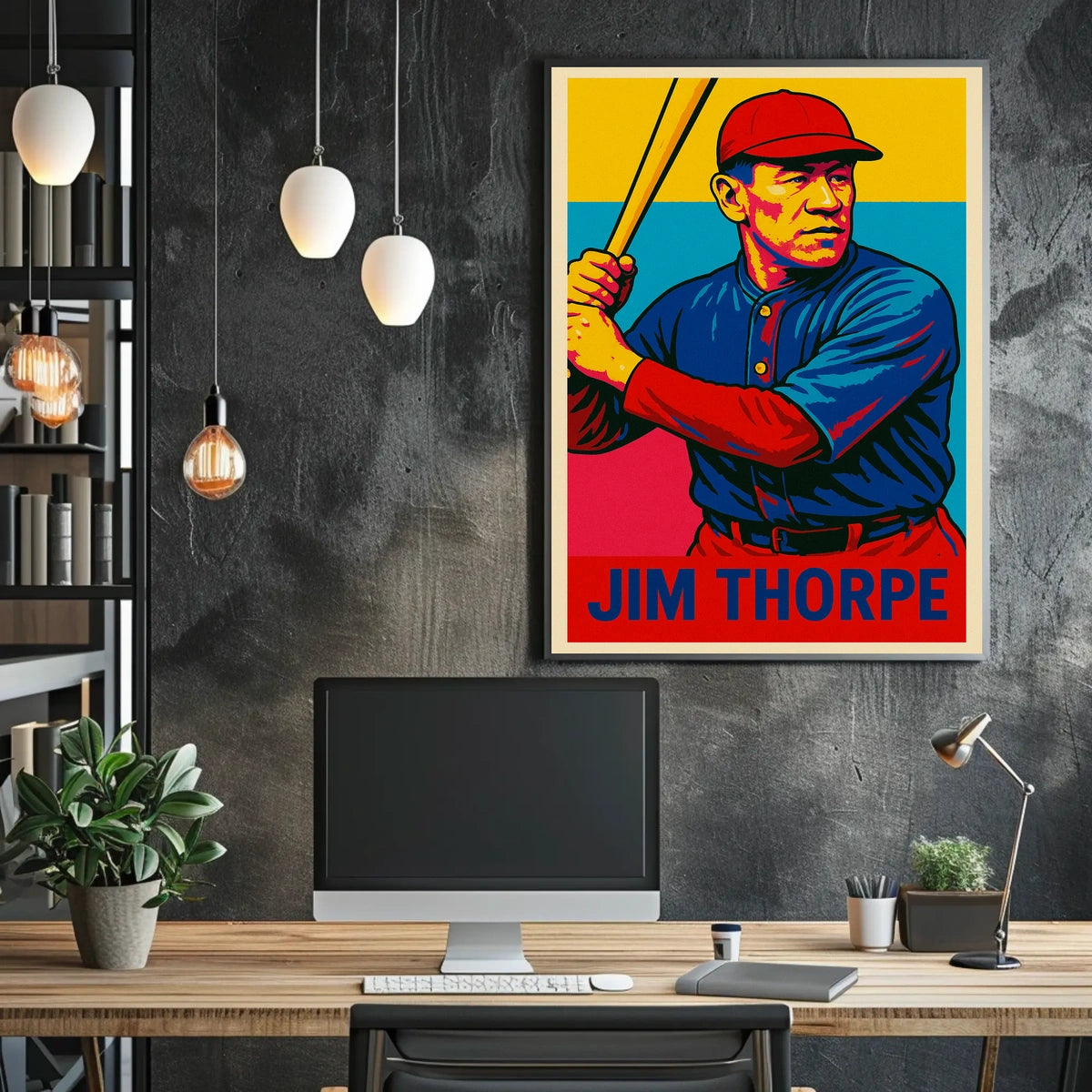 Jim Thorpe Legendary Athlete Poster