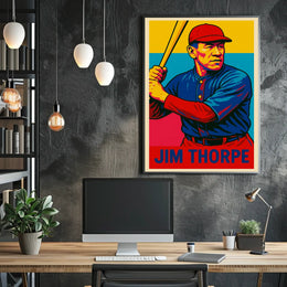 Jim Thorpe Legendary Athlete Poster