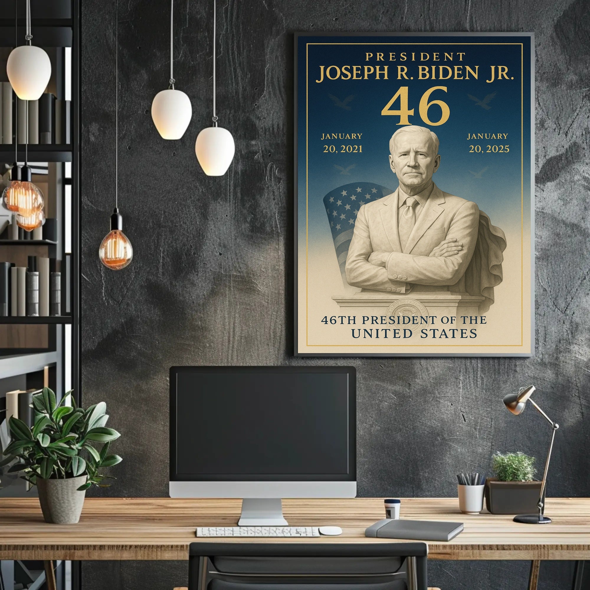 Joseph R. Biden Jr. 46th President Poster PosterGoat