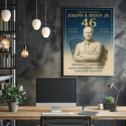 Joseph R. Biden Jr. 46th President Poster PosterGoat