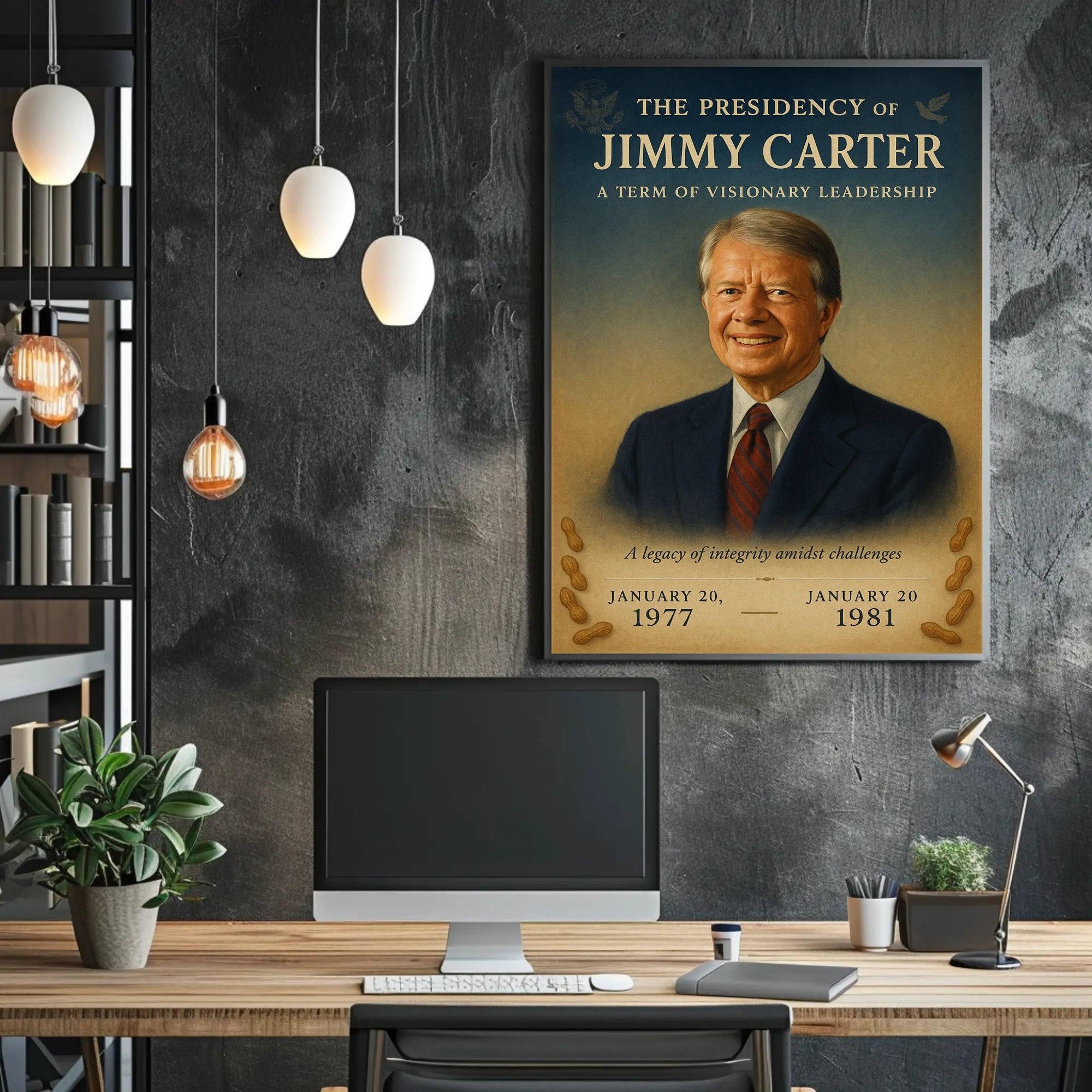 Jimmy Carter Presidential Tribute Photo Tribute Poster PosterGoat