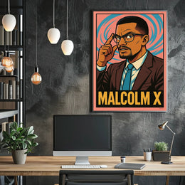 Malcolm X Iconic Leader Poster