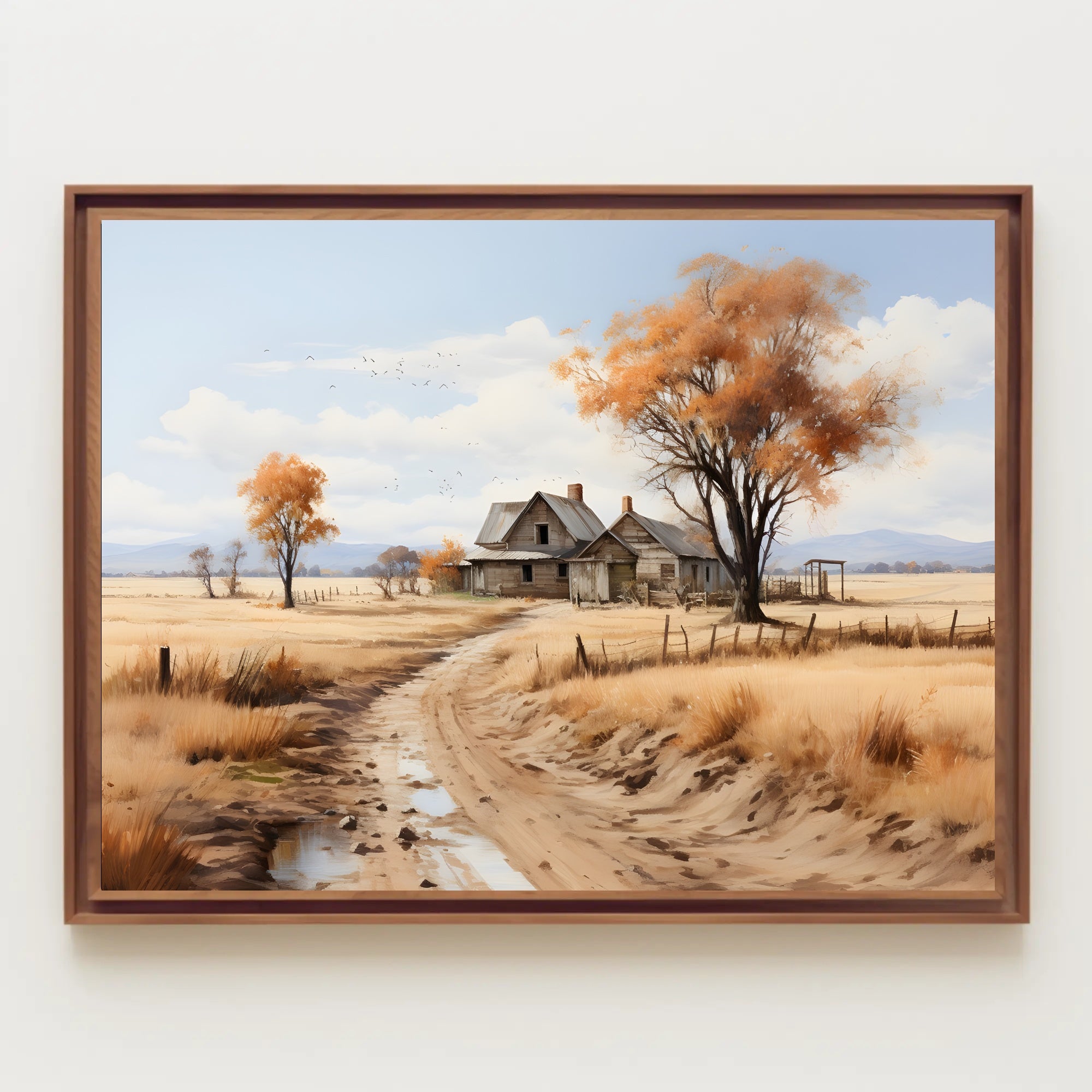 Autumn Serenity in the Countryside Poster