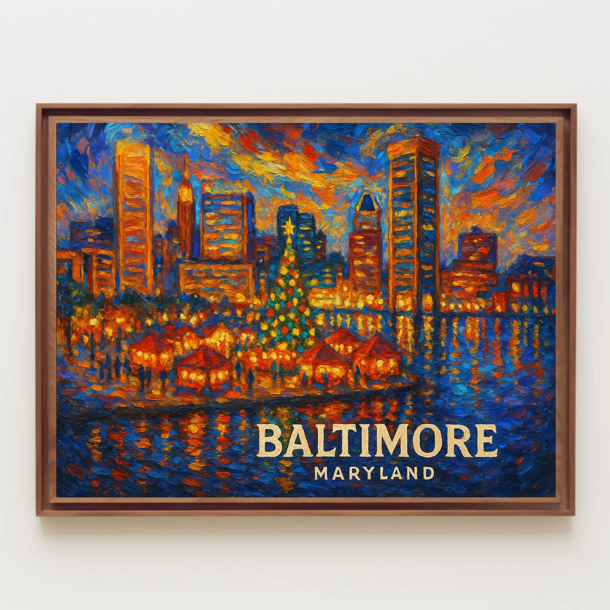 Baltimore Skyline Celebration Poster