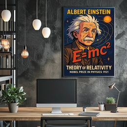 Albert Einstein Theory Of Relativity Poster