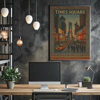 Times Square Tapestry Poster