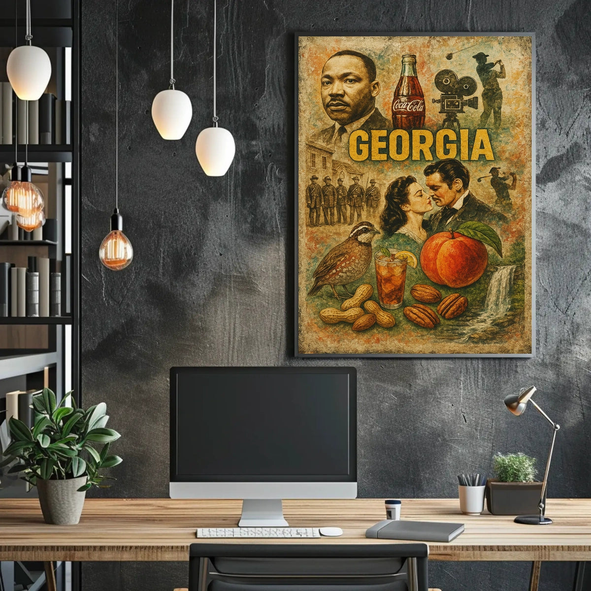 Georgia Heritage Montage Poster
