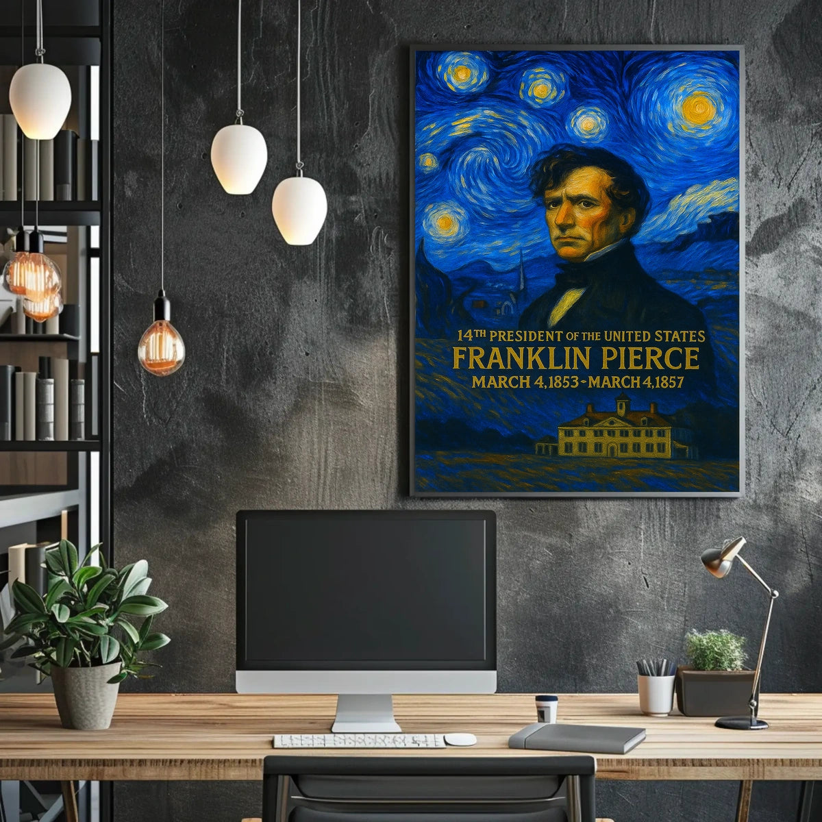 Franklin Pierce 14th President of the United States Presidential Masterpiece Series Poster