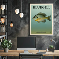 Bluegill Fish Illustration Poster