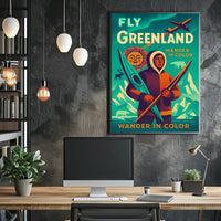 Wander In Color Fly Greenland Poster