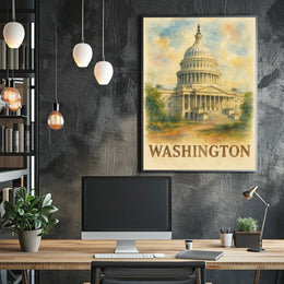 Capitol Building in Washington Poster
