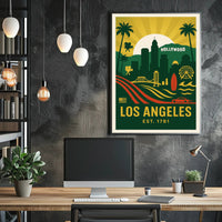 Los Angeles Highlights Poster PosterGoat
