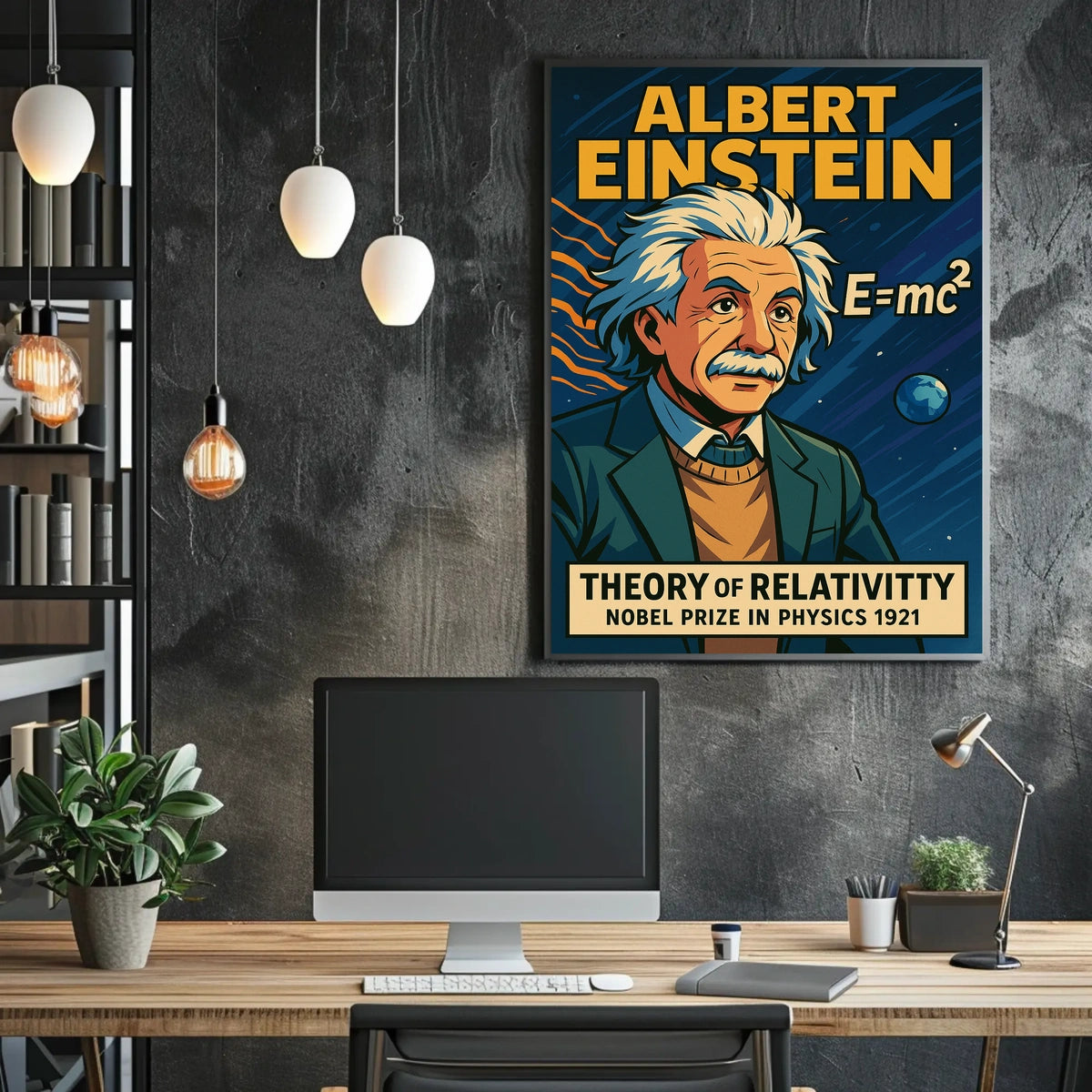 Albert Einstein Theory Of Relativity Poster
