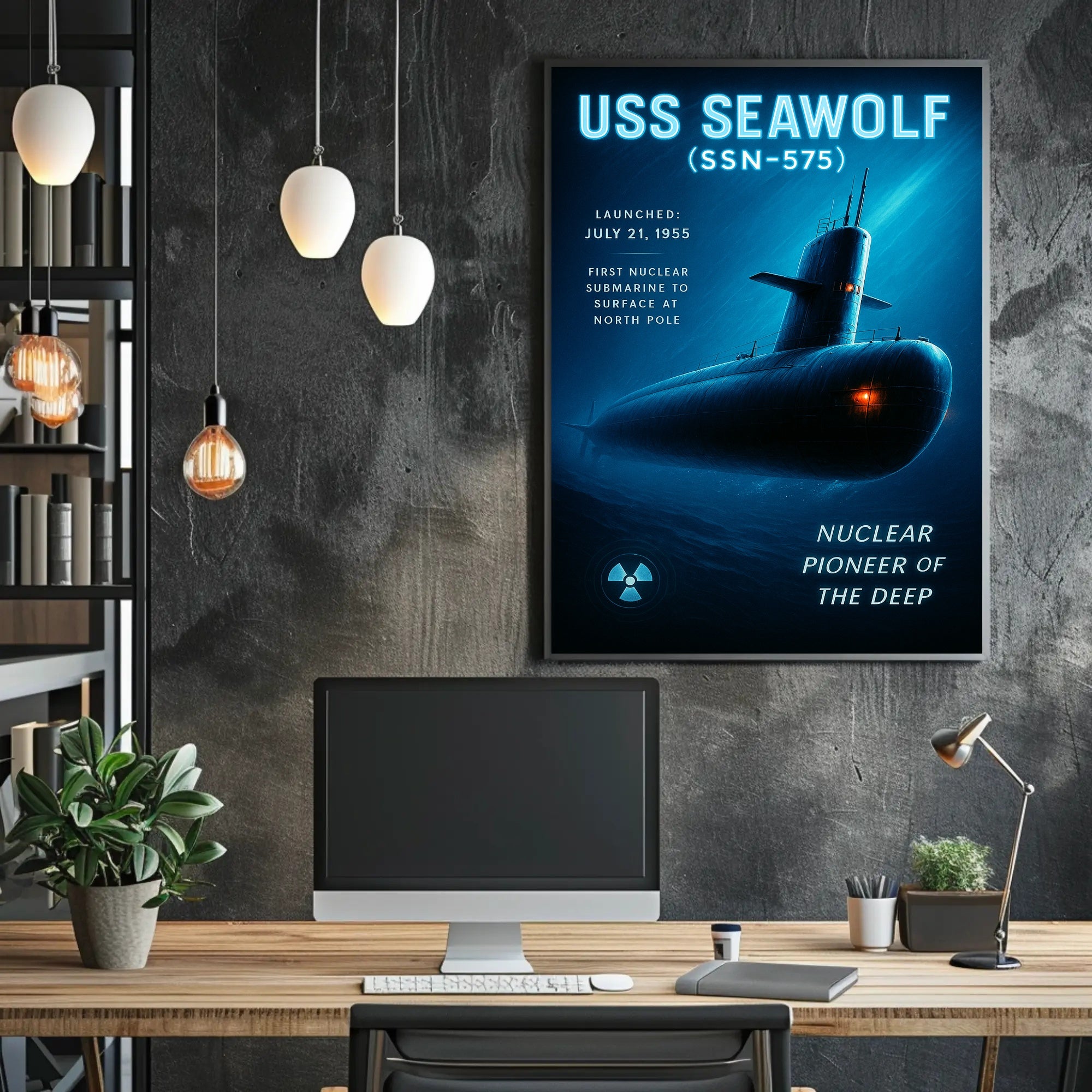 USS Seawolf Nuclear Pioneer Poster PosterGoat