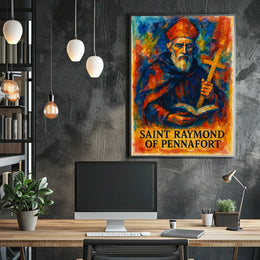 Saint Raymond Of Pennafort Poster