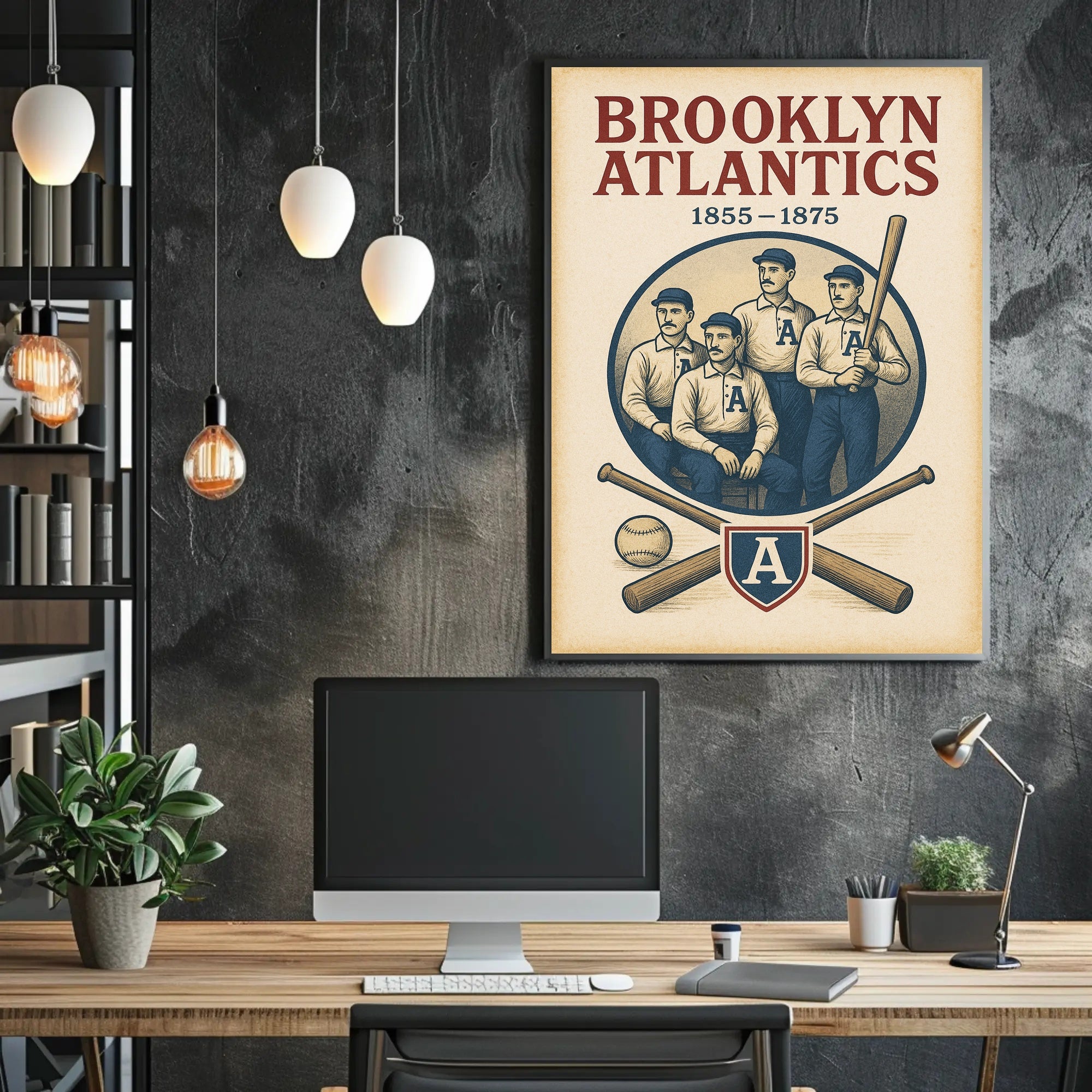Brooklyn Atlantics Baseball Team Poster PosterGoat