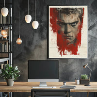 Cherry Blossom Tranquility: Coffee and Pagoda Poster PosterGoat