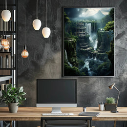 Enchanted Waterfalls Of The Lost City Poster