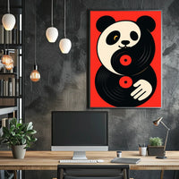 Panda Vinyl Vibes Poster