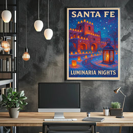 Santa Fe Luminaria Nights Poster