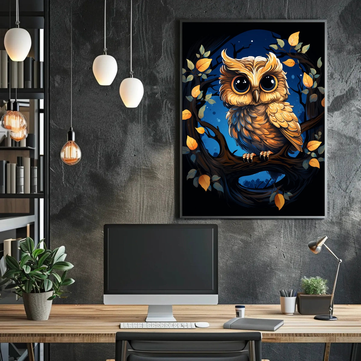 Enchanted Night Owl Art Print